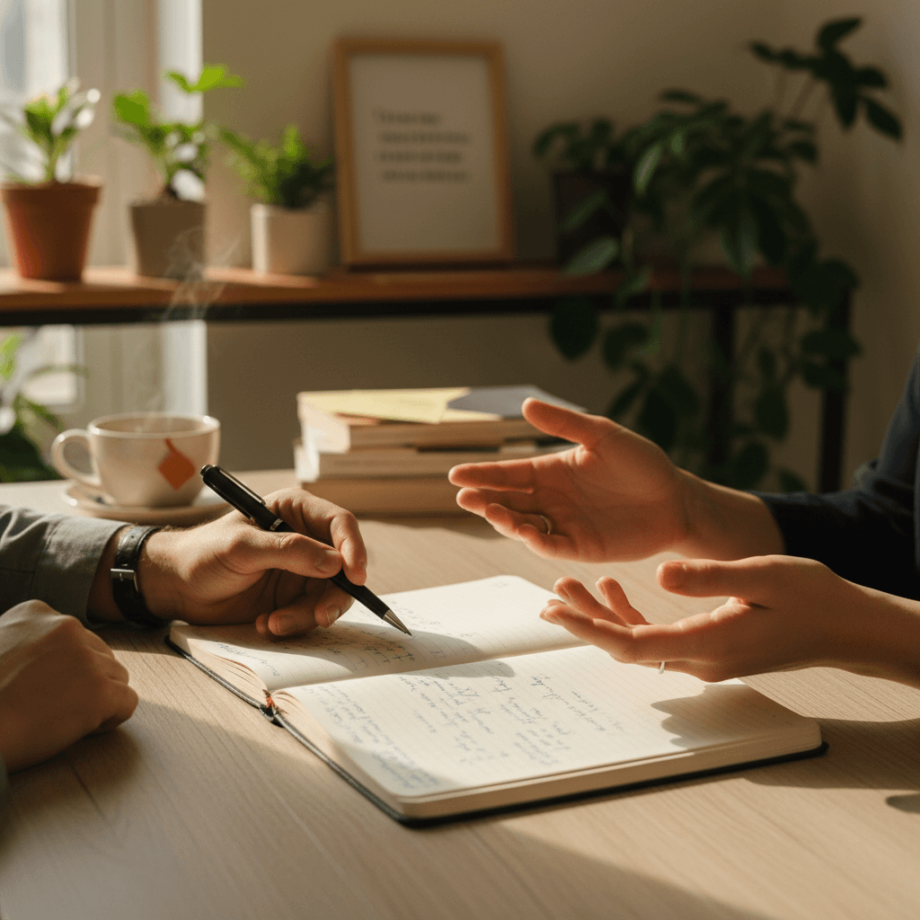 Values-based behavior coaching session